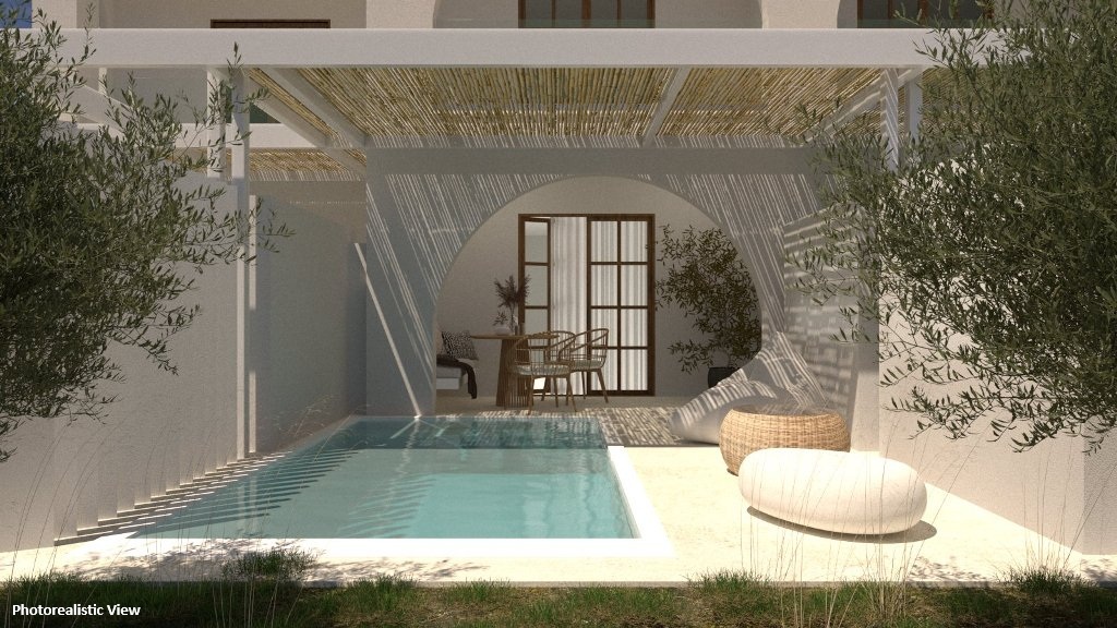 Double Room with Private Pool Land View